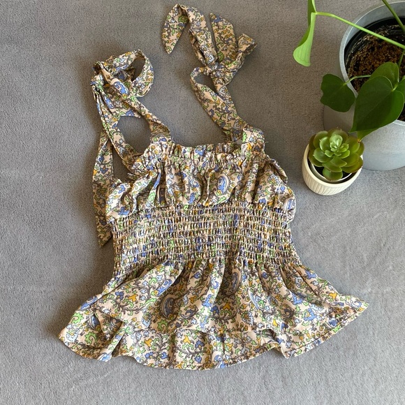 Forever 21 paisley tanktop size small - Picture 3 of 4